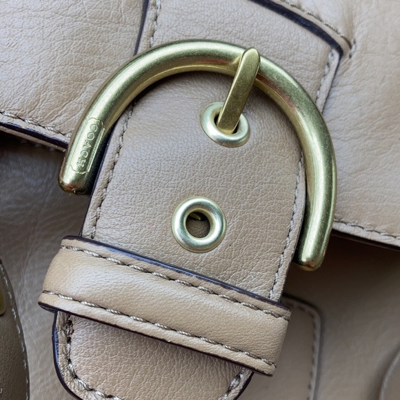 Coach Eva Satchel Schooler Bag - Beige Authentic. Crossbody - Picture 5 of 7